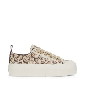2631 PLATFORM GIRAFFA PRINT - Sneakers - Wedge - Woman - BEIGE NATURAL-GIRAFFA PRINT