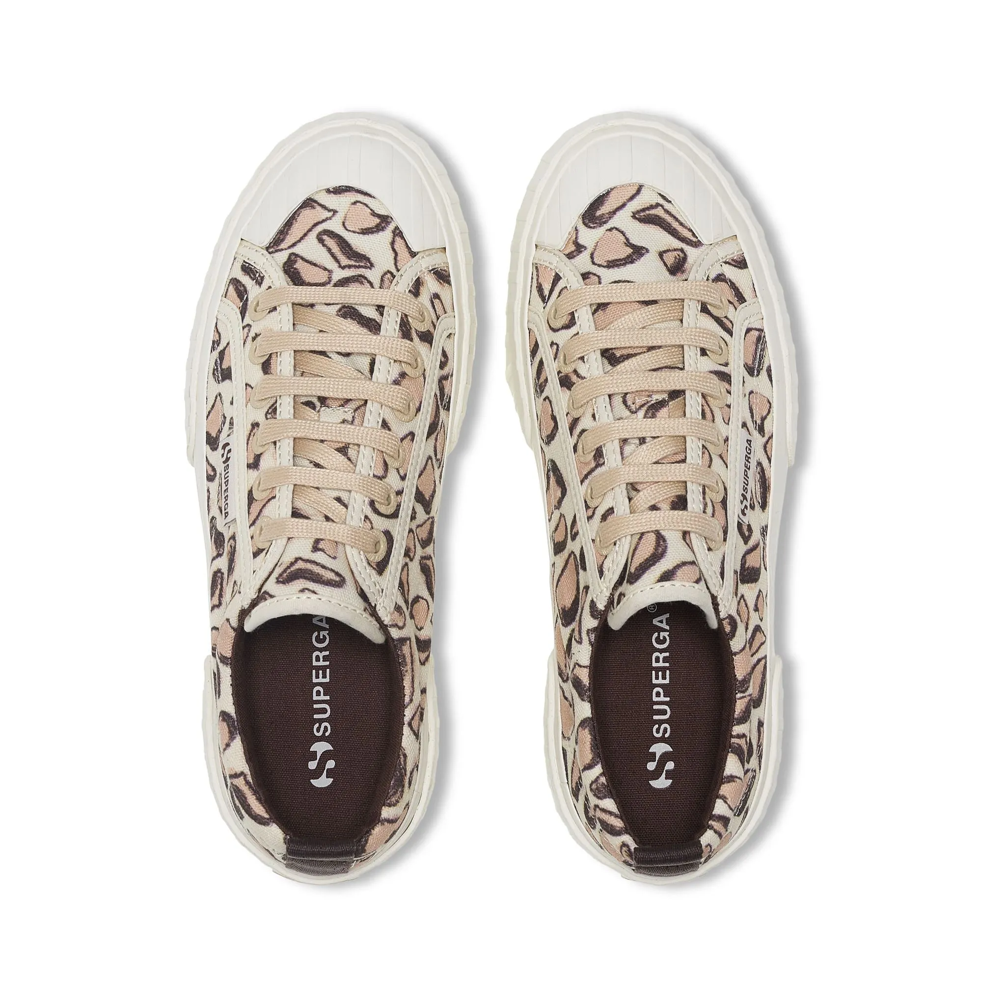 2631 PLATFORM GIRAFFA PRINT - Sneakers - Wedge - Woman - BEIGE NATURAL-GIRAFFA PRINT