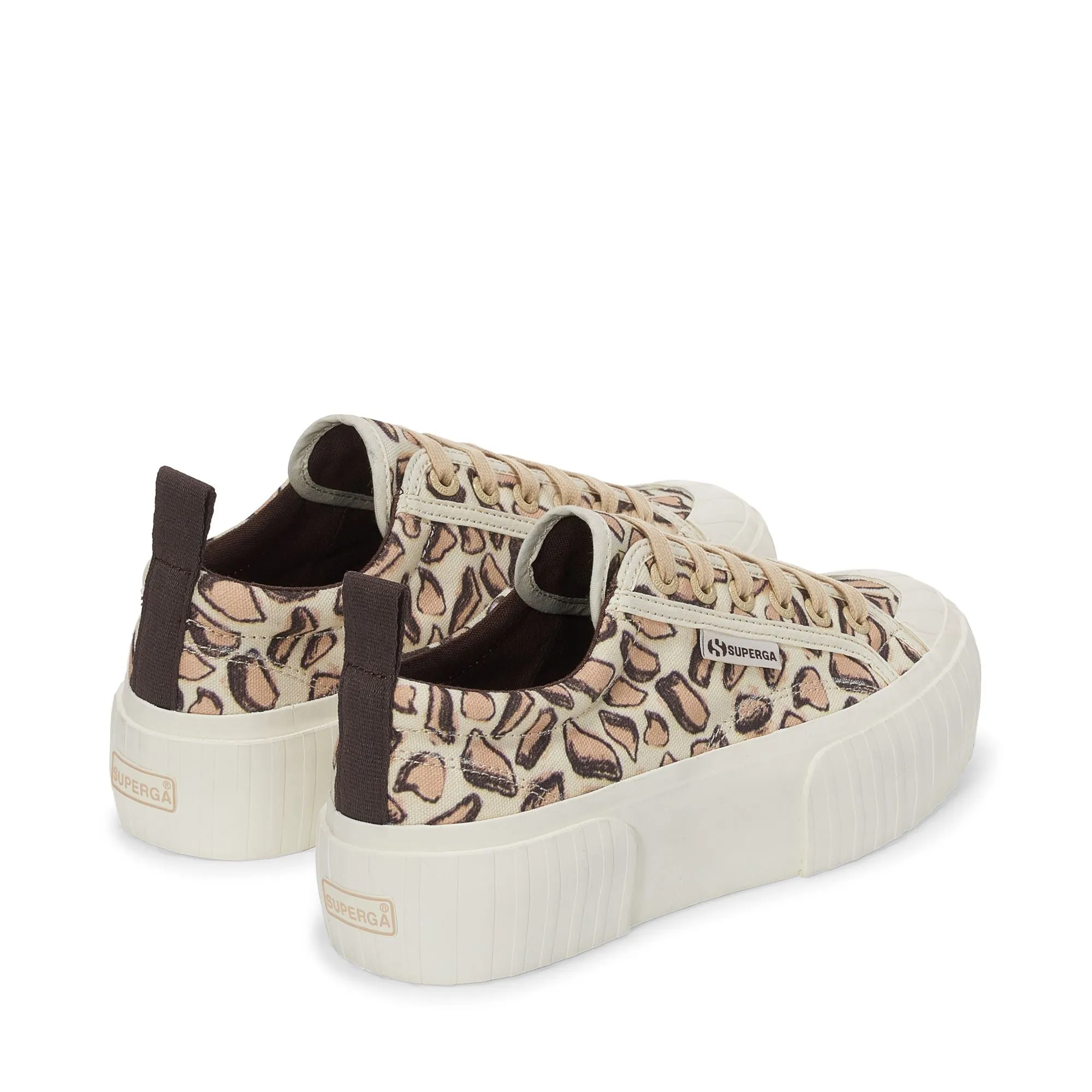 2631 PLATFORM GIRAFFA PRINT - Sneakers - Wedge - Woman - BEIGE NATURAL-GIRAFFA PRINT