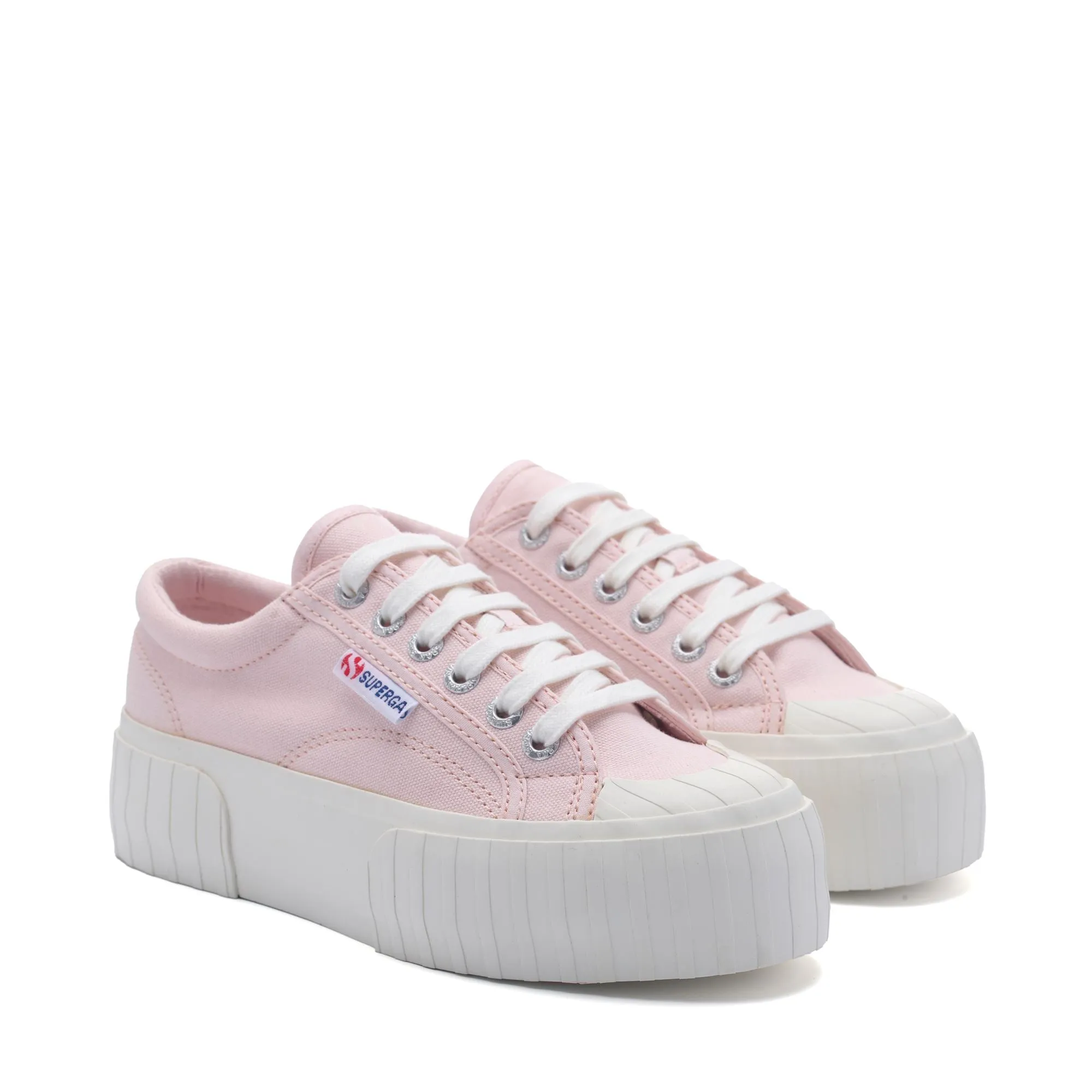 2631 STRIPE PLATFORM - Sneakers - Low Cut - Woman - PINK ISH-FAVORIO