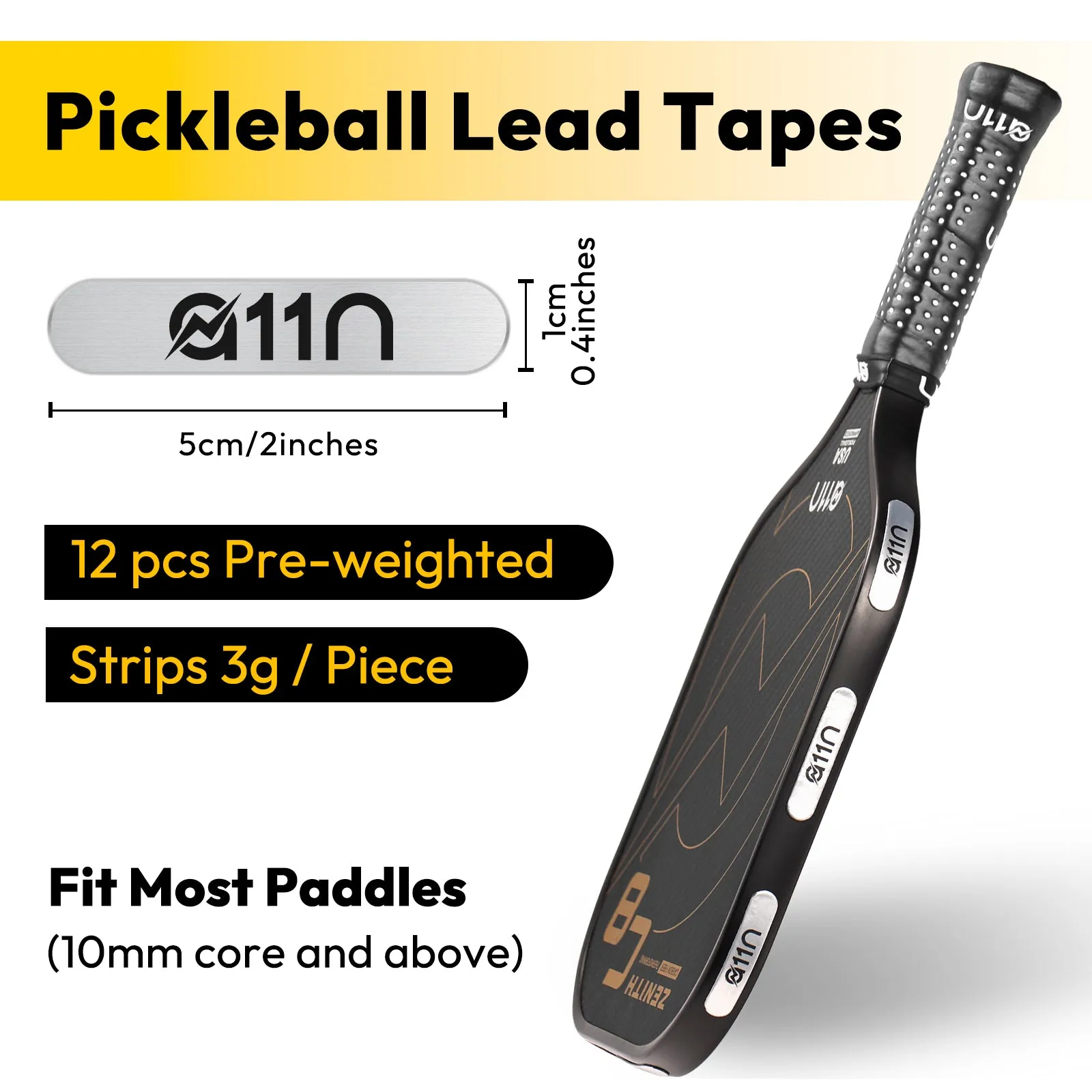 A11N Pickleball Lead Tape-12 Pack
