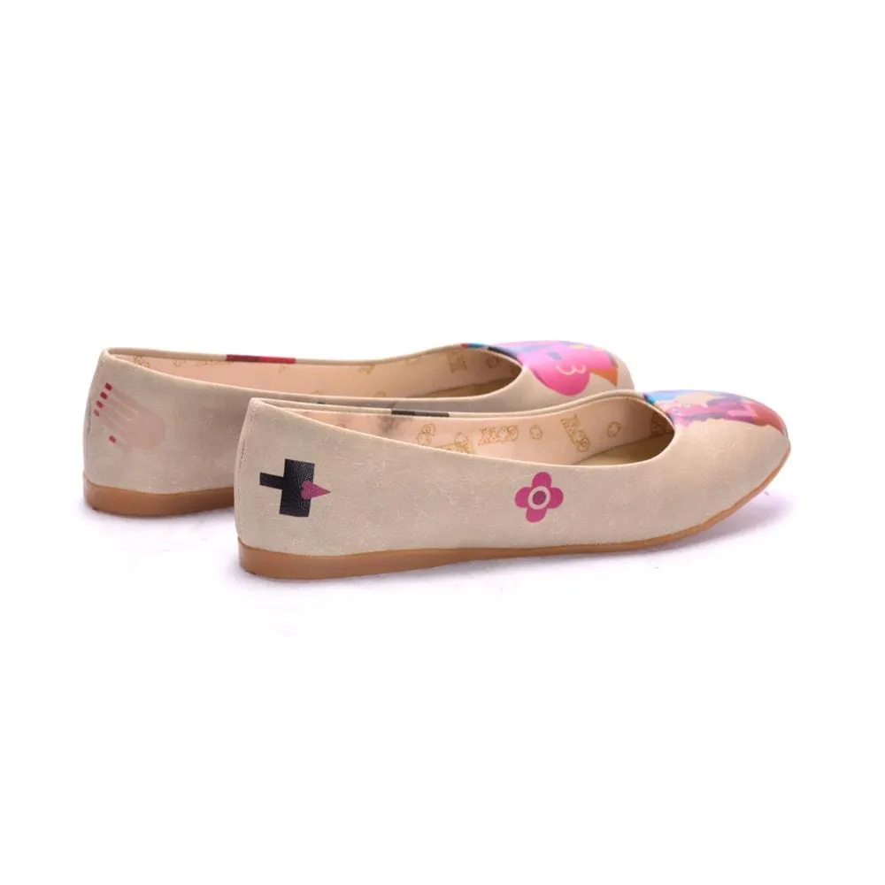 Abstract Music and Dialogue Ballerinas Shoes 1095
