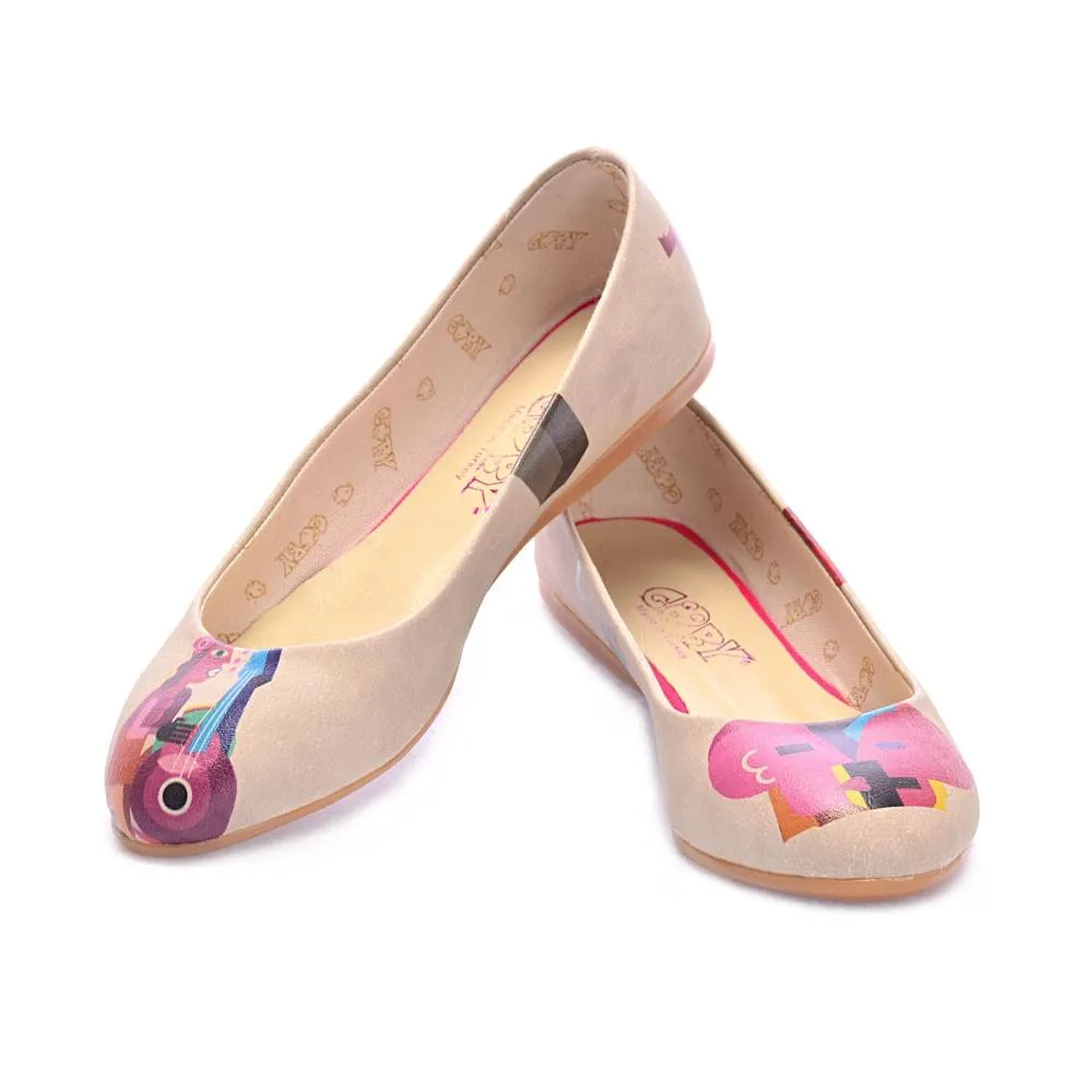 Abstract Music and Dialogue Ballerinas Shoes 1095
