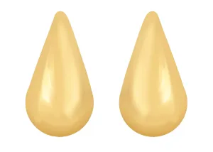 Alilang 18K Gold Plated Teardrop Chunky Earrings Waterdrop Earrings Lightweight Dupes Earrings