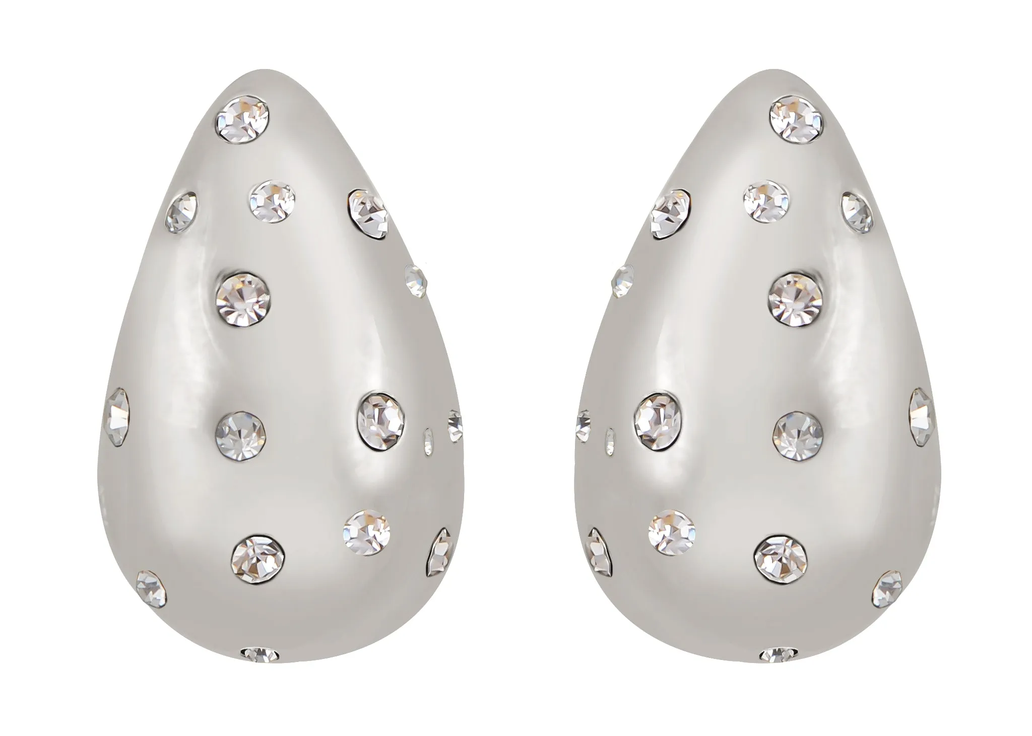 Alilang 18K Gold Plated Teardrop Chunky Earrings Waterdrop Earrings Lightweight Dupes Earrings