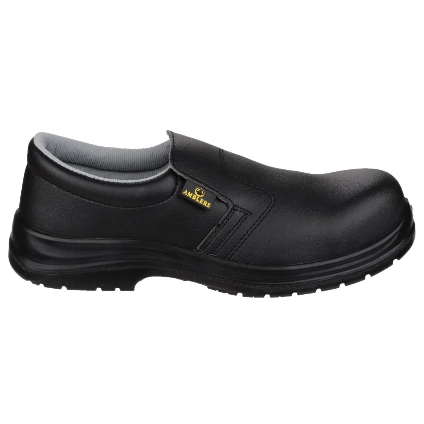 Amblers Safety Black FS661 Metal Free Lightweight Slip on safety Shoes