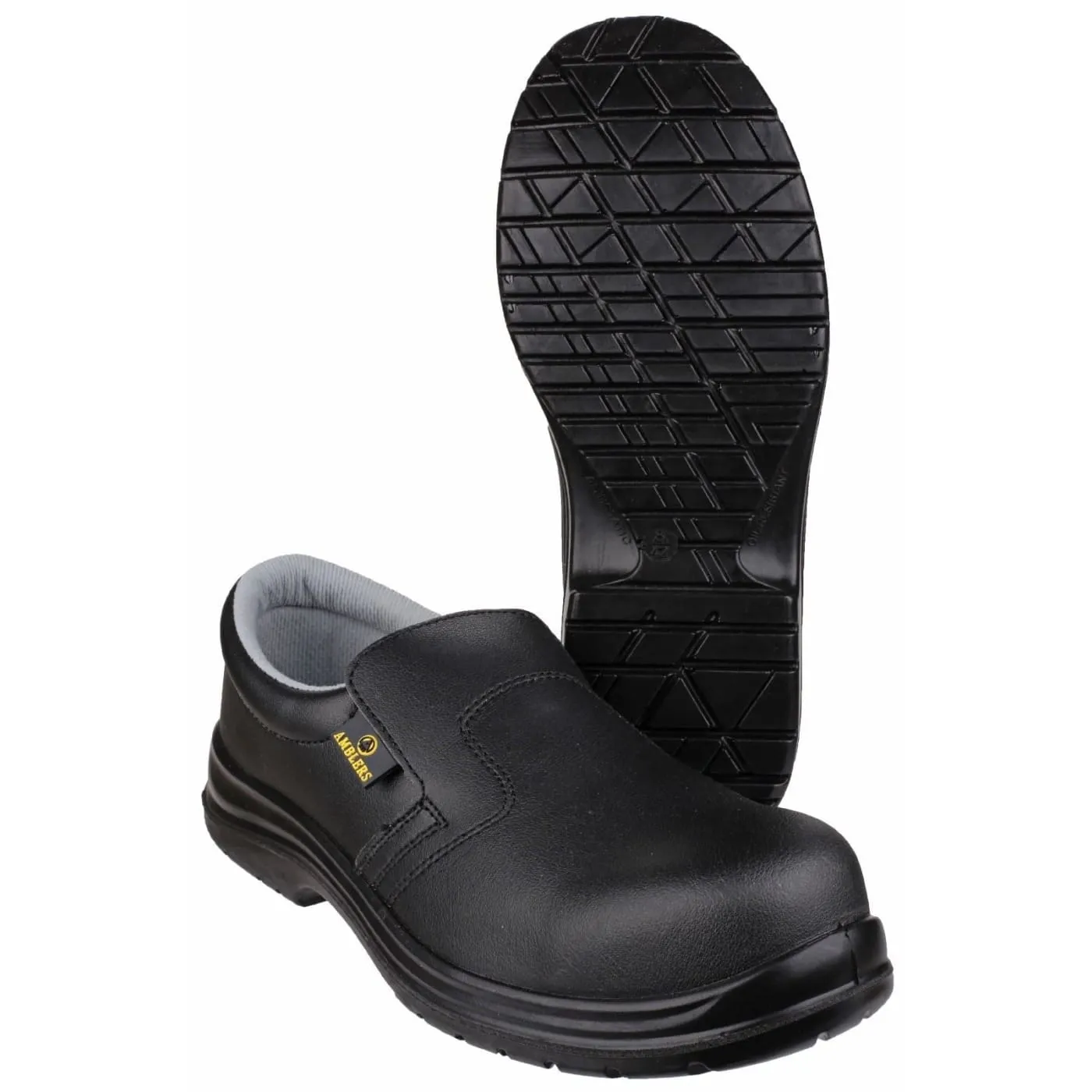 Amblers Safety Black FS661 Metal Free Lightweight Slip on safety Shoes