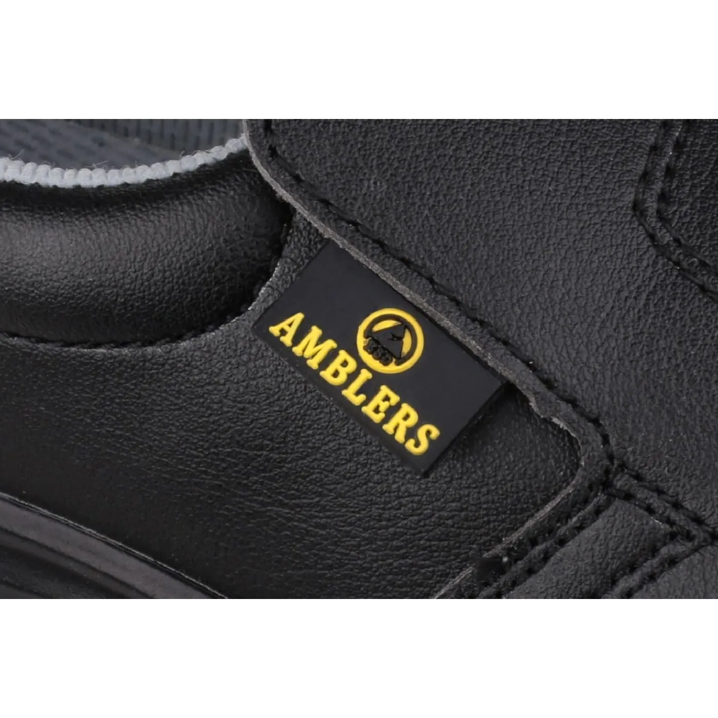 Amblers Safety Black FS661 Metal Free Lightweight Slip on safety Shoes