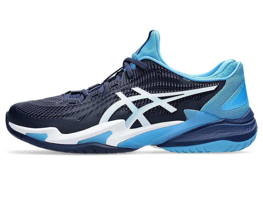 Asics Men's COURT FF 3 NOVAK Tennis Shoes in Blue Expanse/White