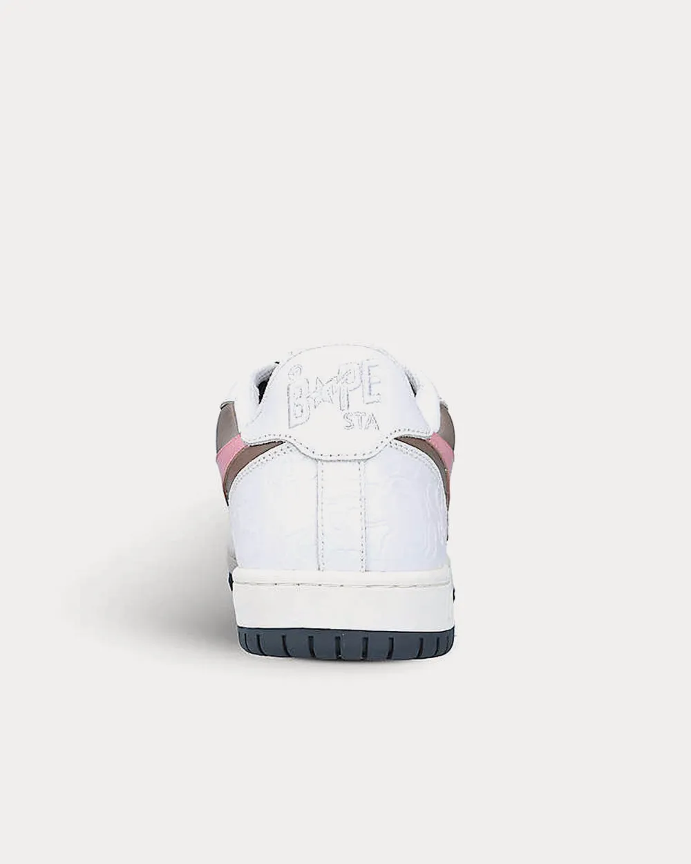 BAPE STA Abstract-Print Pink Low Top Sneakers
