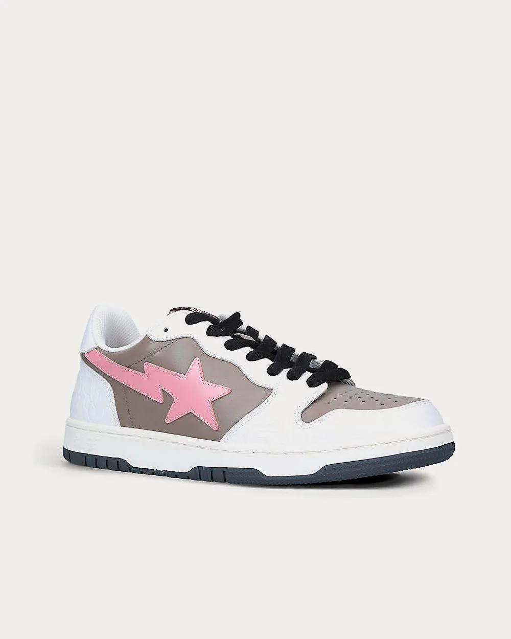 BAPE STA Abstract-Print Pink Low Top Sneakers