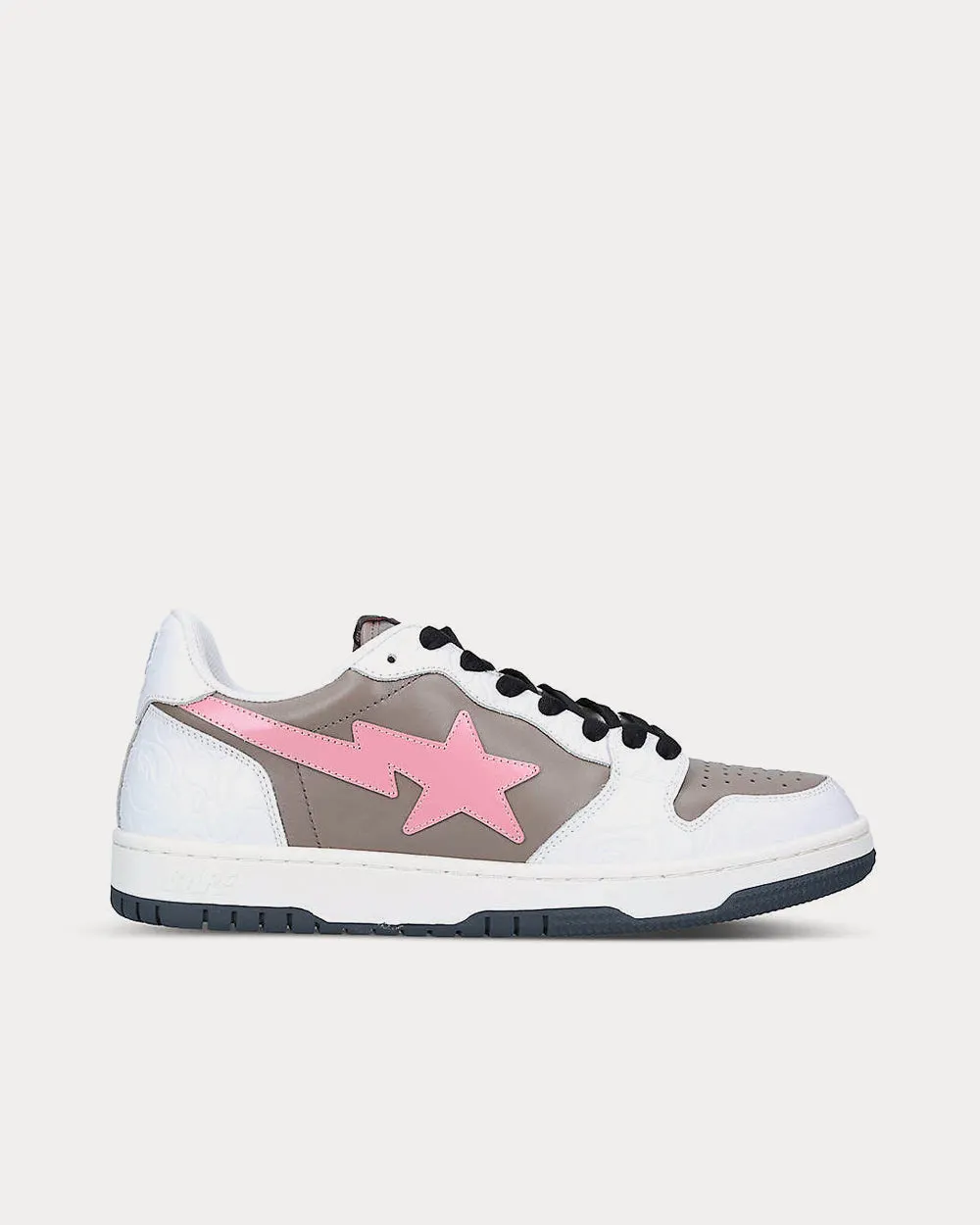 BAPE STA Abstract-Print Pink Low Top Sneakers