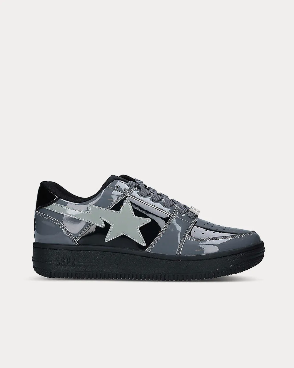 Bape Sta Color-Blocked Black Low Top Sneakers
