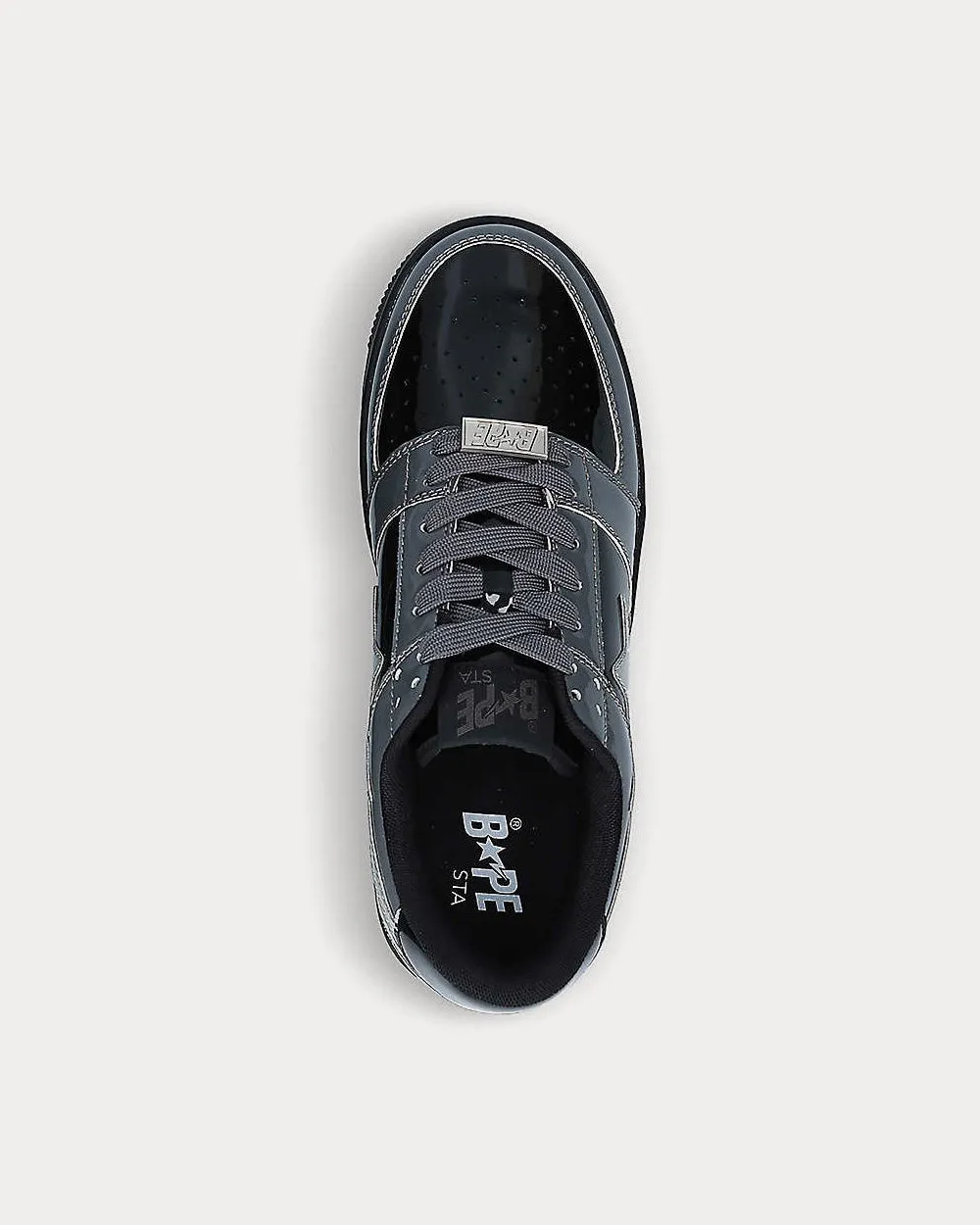 Bape Sta Color-Blocked Black Low Top Sneakers
