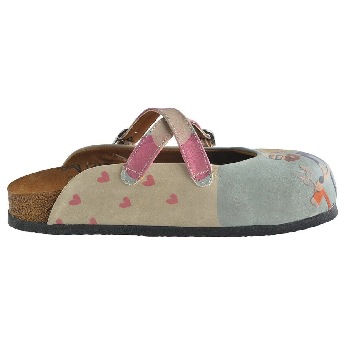 Blue & Pink You & Me Clogs CAL147