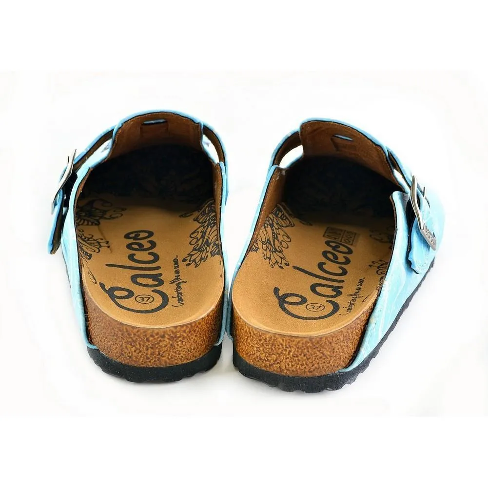 Blue Butterfly Clogs WCAL361