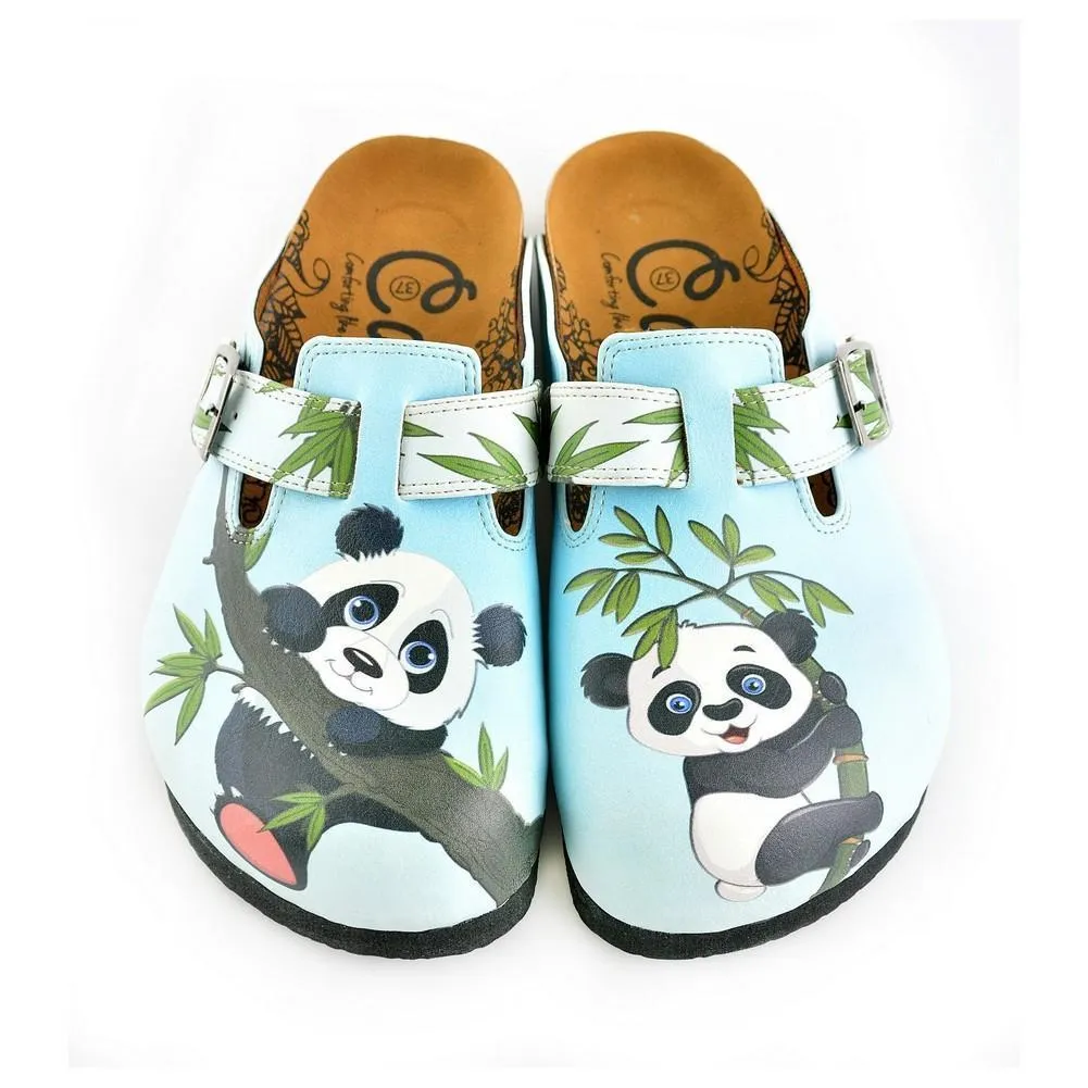 Blue Panda Clogs WCAL362