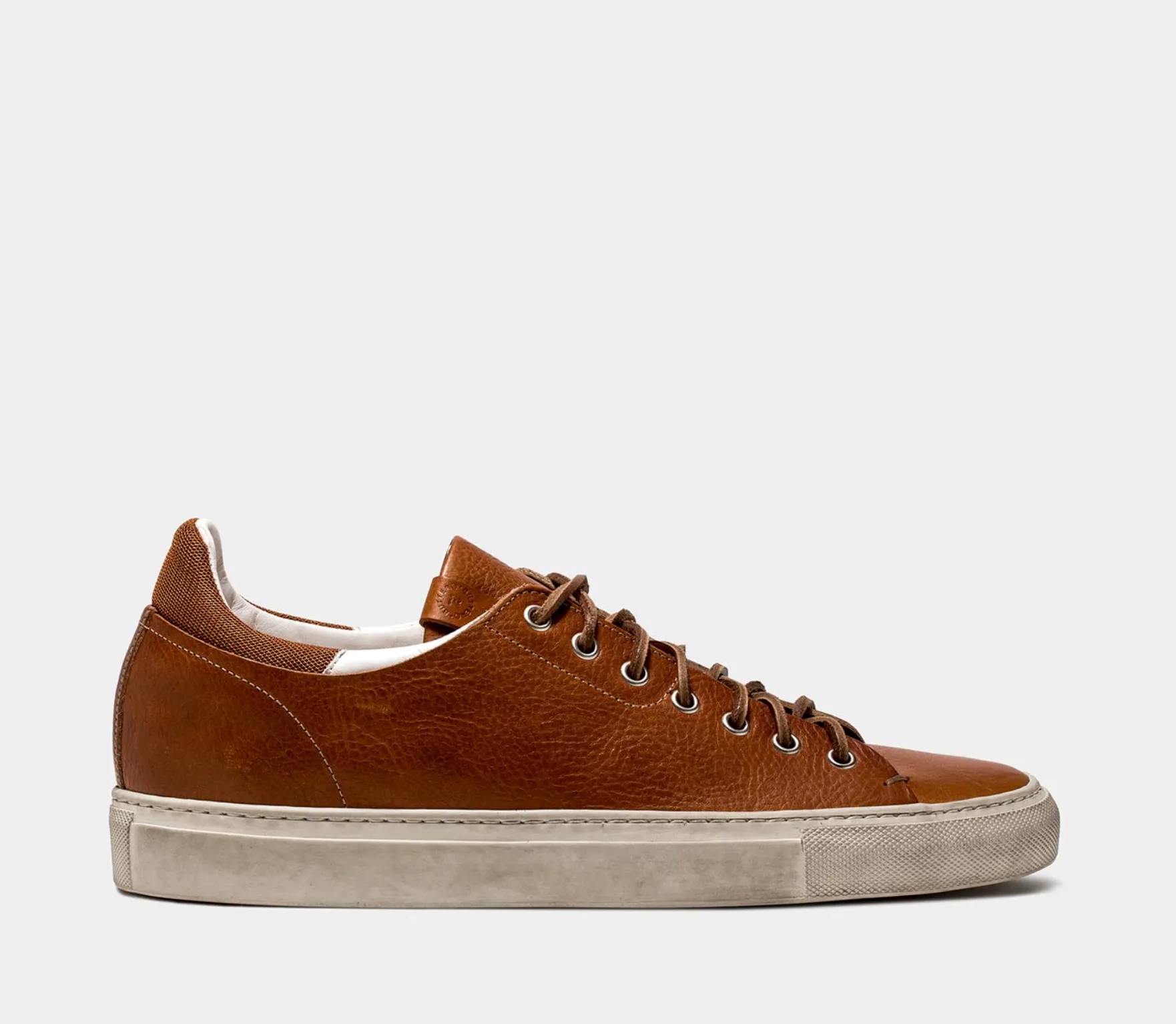 BUTTERO TANINO SNEAKERS CUOIO / BIANCO