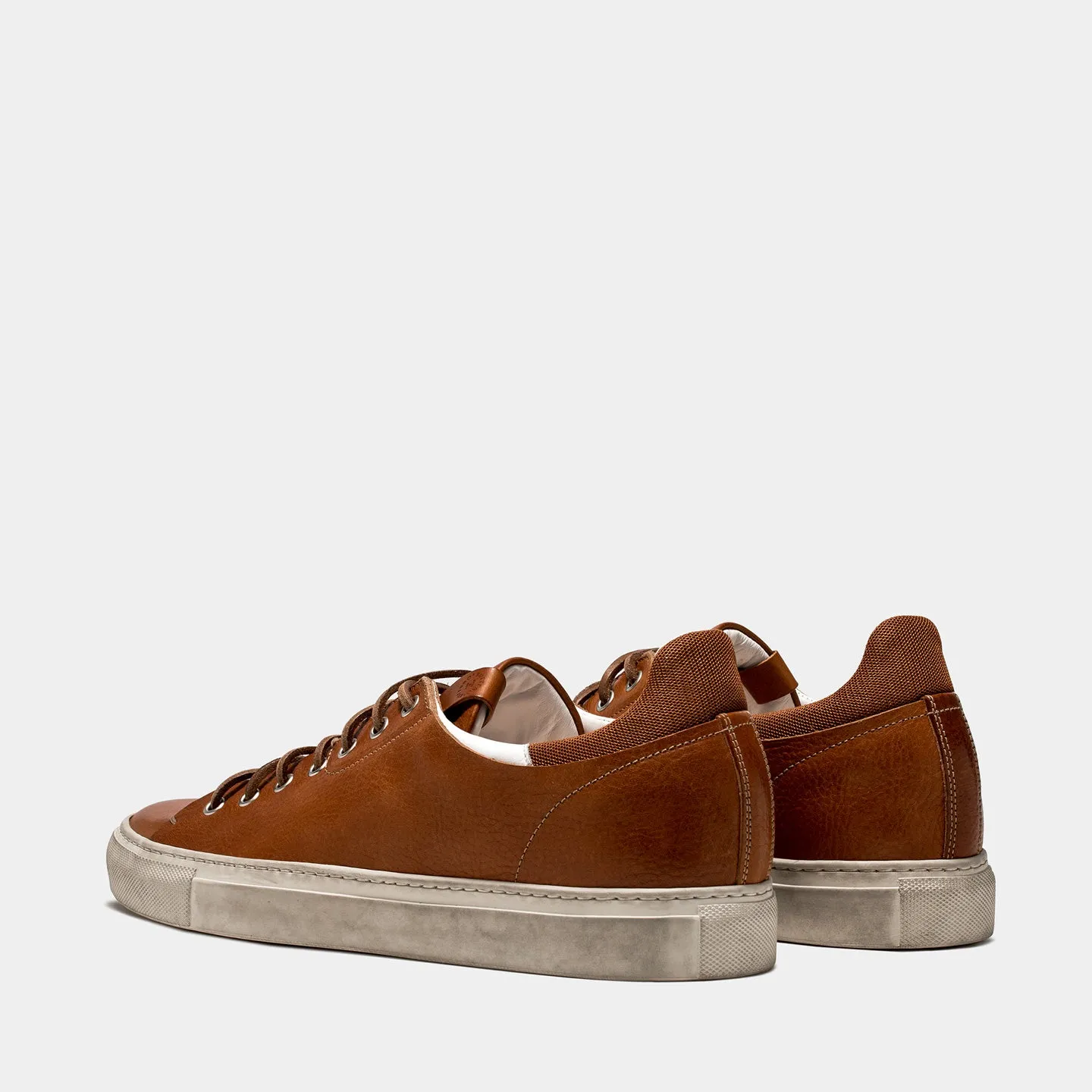 BUTTERO TANINO SNEAKERS CUOIO / BIANCO