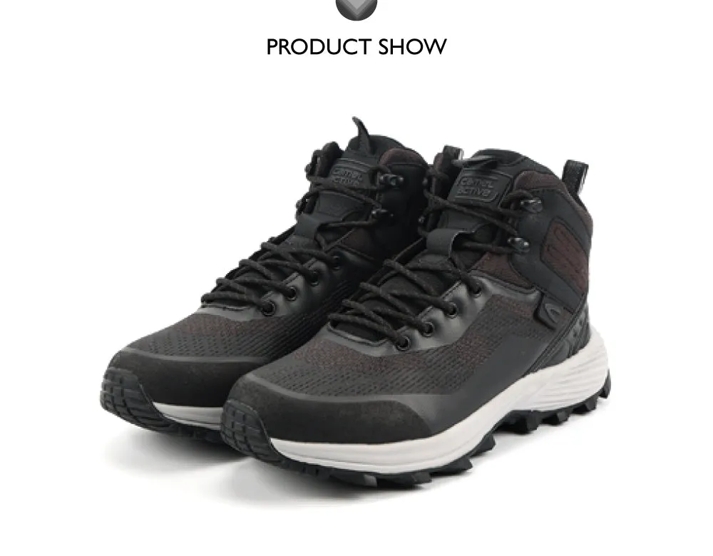 camel active High Cut Microfiber Boots Men Dark Coffee GRAZOR-882450-WA1SV-35