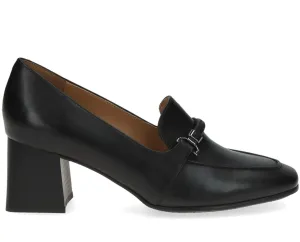 Caprice Ladies Bock Heel Tab Front Court Shoe