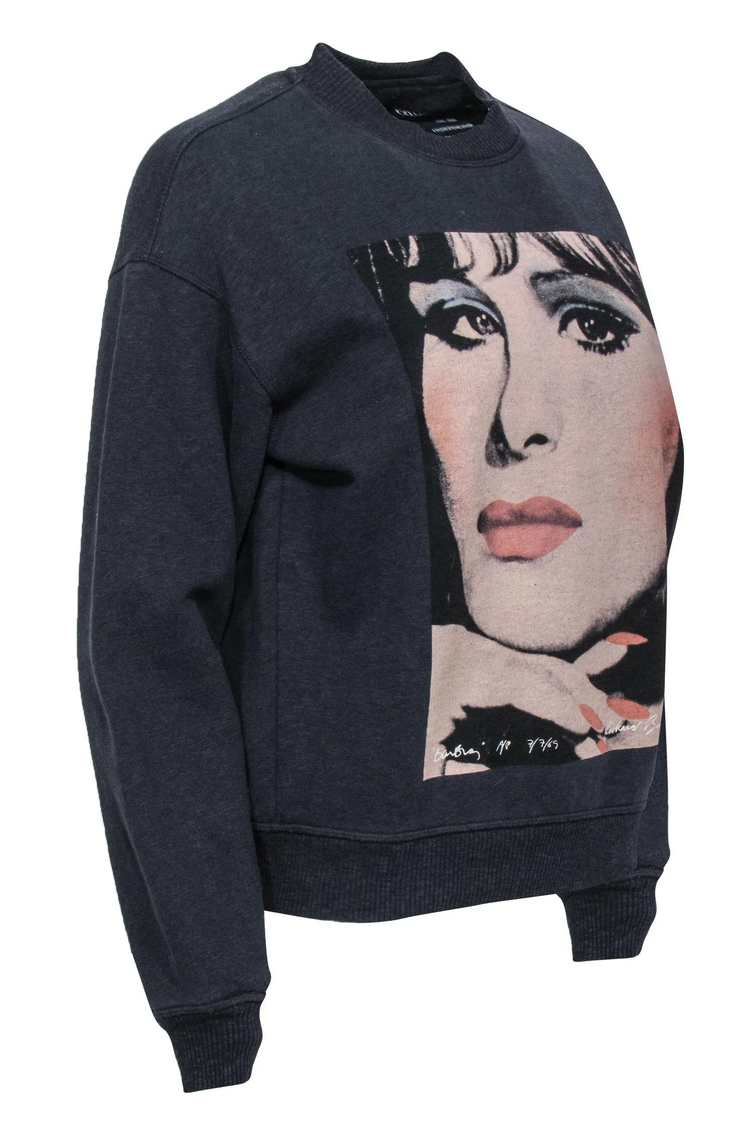 Coach - Navy Barbra Streisand by Richard Bernstein Graphic Crewneck Sweatshirt Sz XS