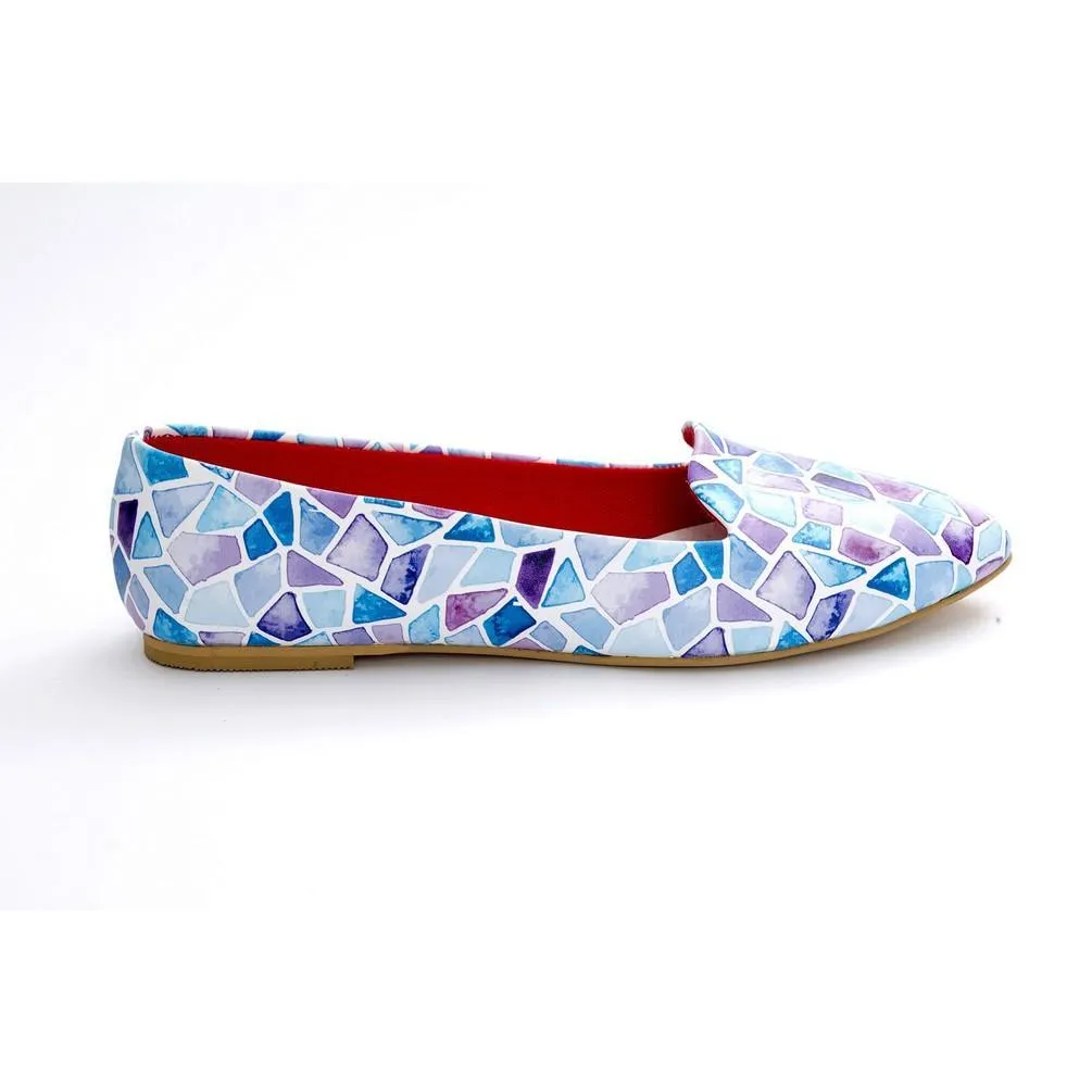 Colored Glass Fragments Ballerinas Shoes NBL215