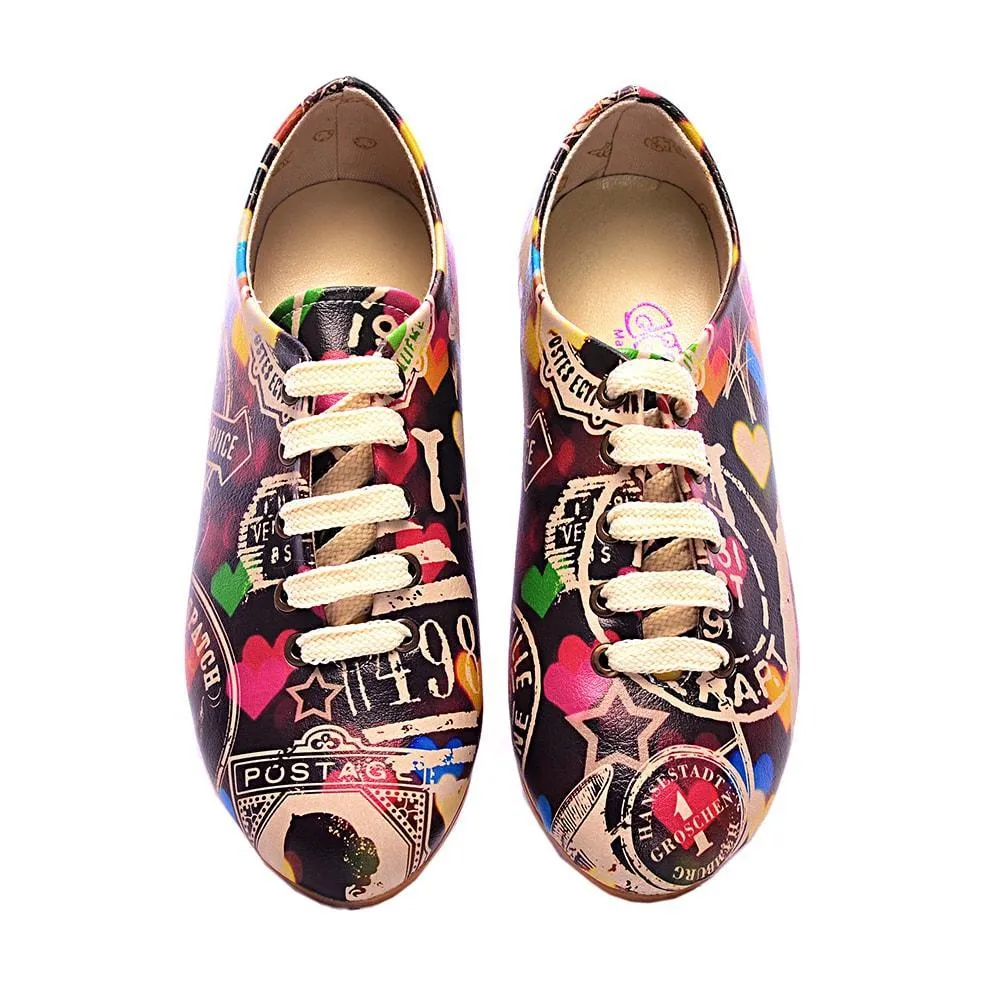 Colored Hearts Ballerinas Shoes SLV022
