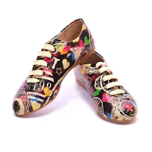 Colored Hearts Ballerinas Shoes SLV022