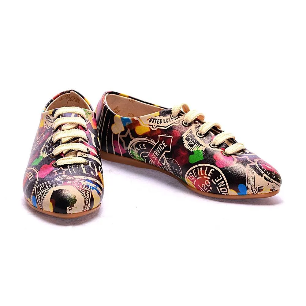 Colored Hearts Ballerinas Shoes SLV022