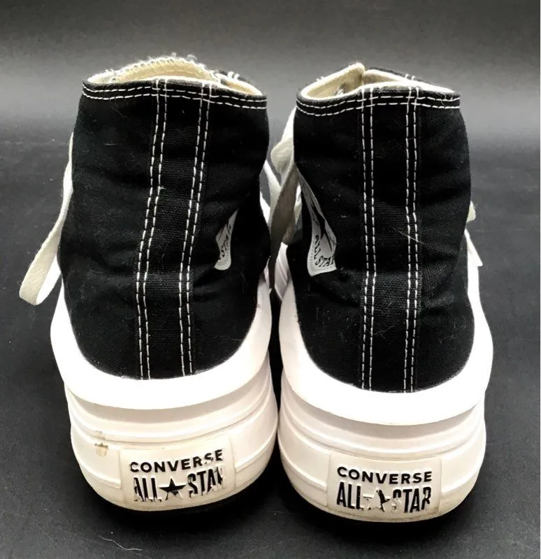 Converse Women's CTAS Move Platform 568497C Black White Athletic Shoes - Size 8
