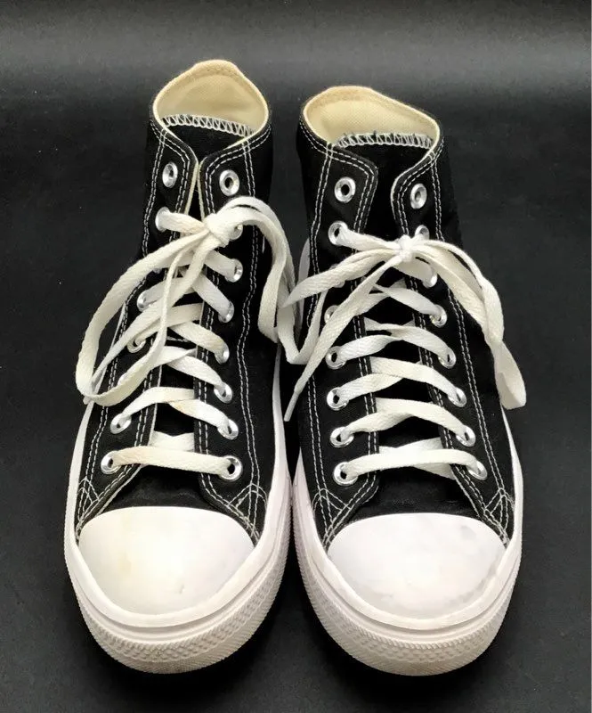 Converse Women's CTAS Move Platform 568497C Black White Athletic Shoes - Size 8