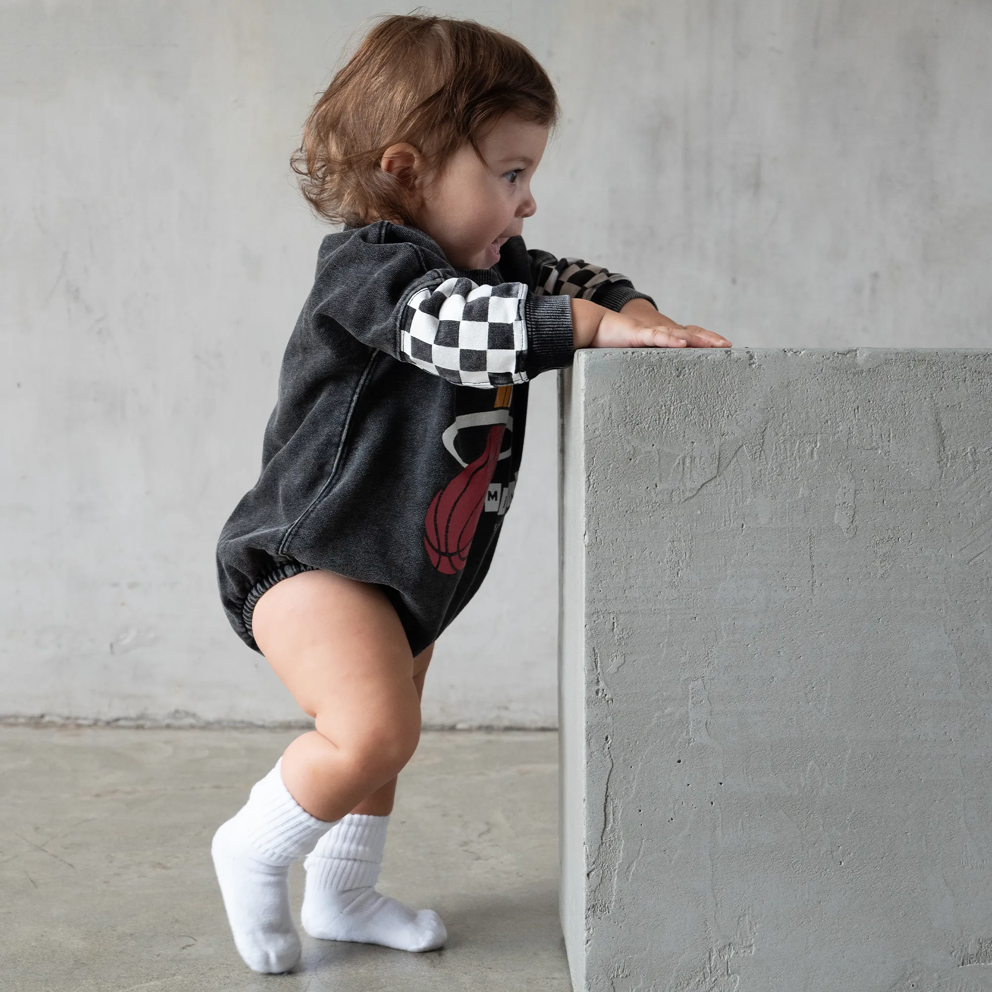 Court Culture X Everyday Leisure Checkerboard Bubble Romper