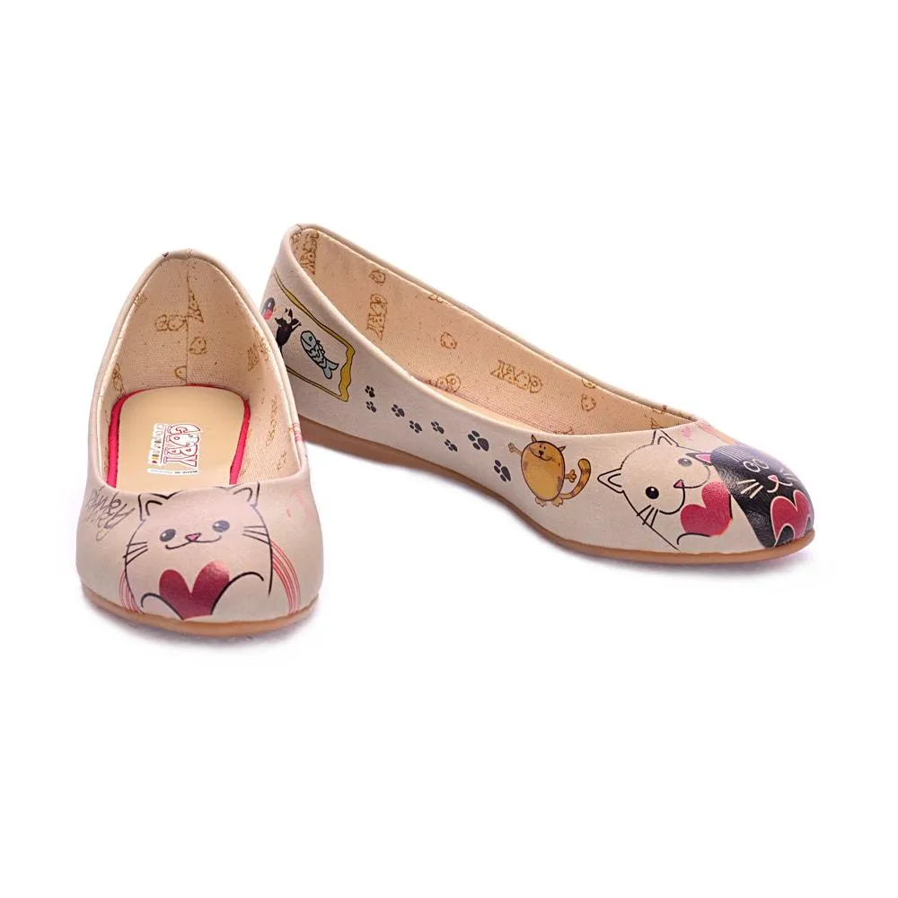 Cute Cats Ballerinas Shoes 1075