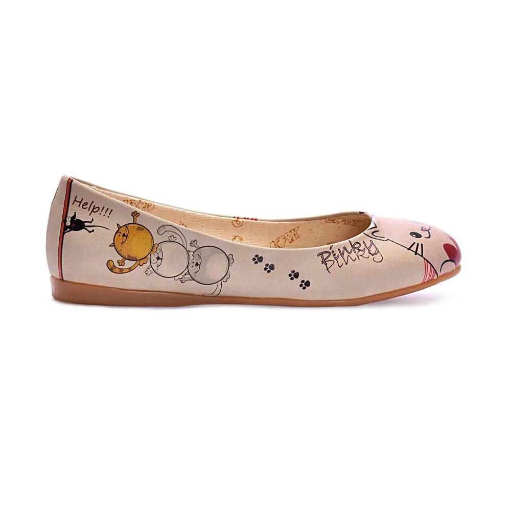 Cute Cats Ballerinas Shoes 1075