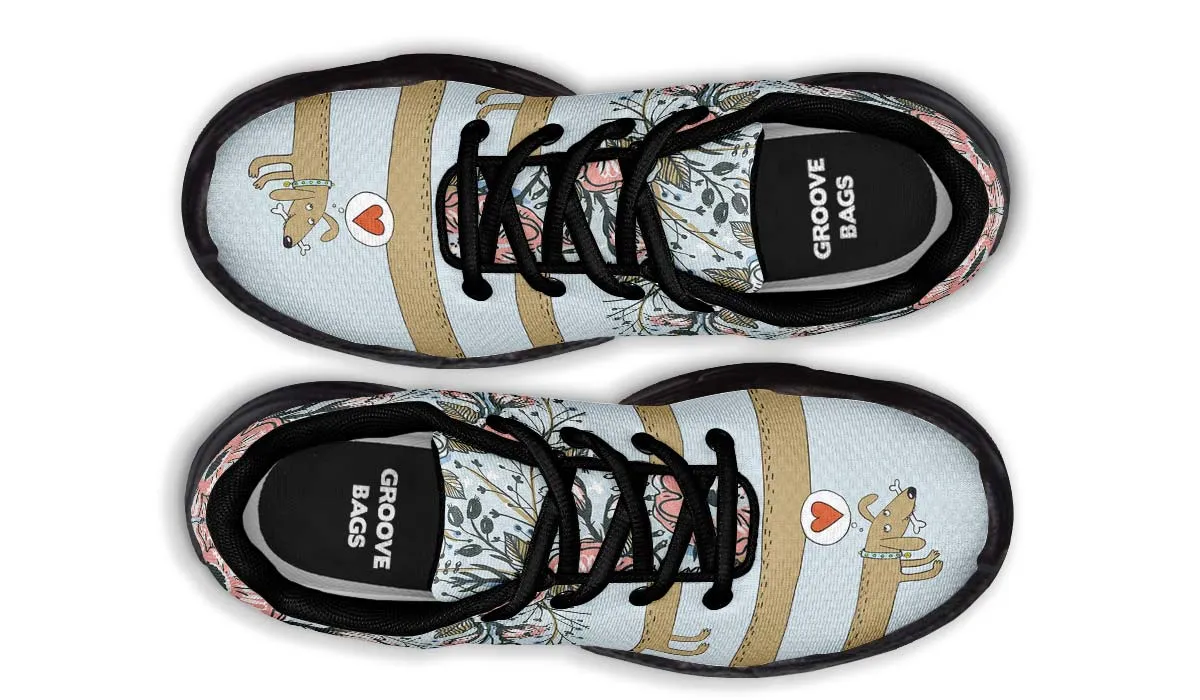 Dachshund Thoughts Chunky Sneakers