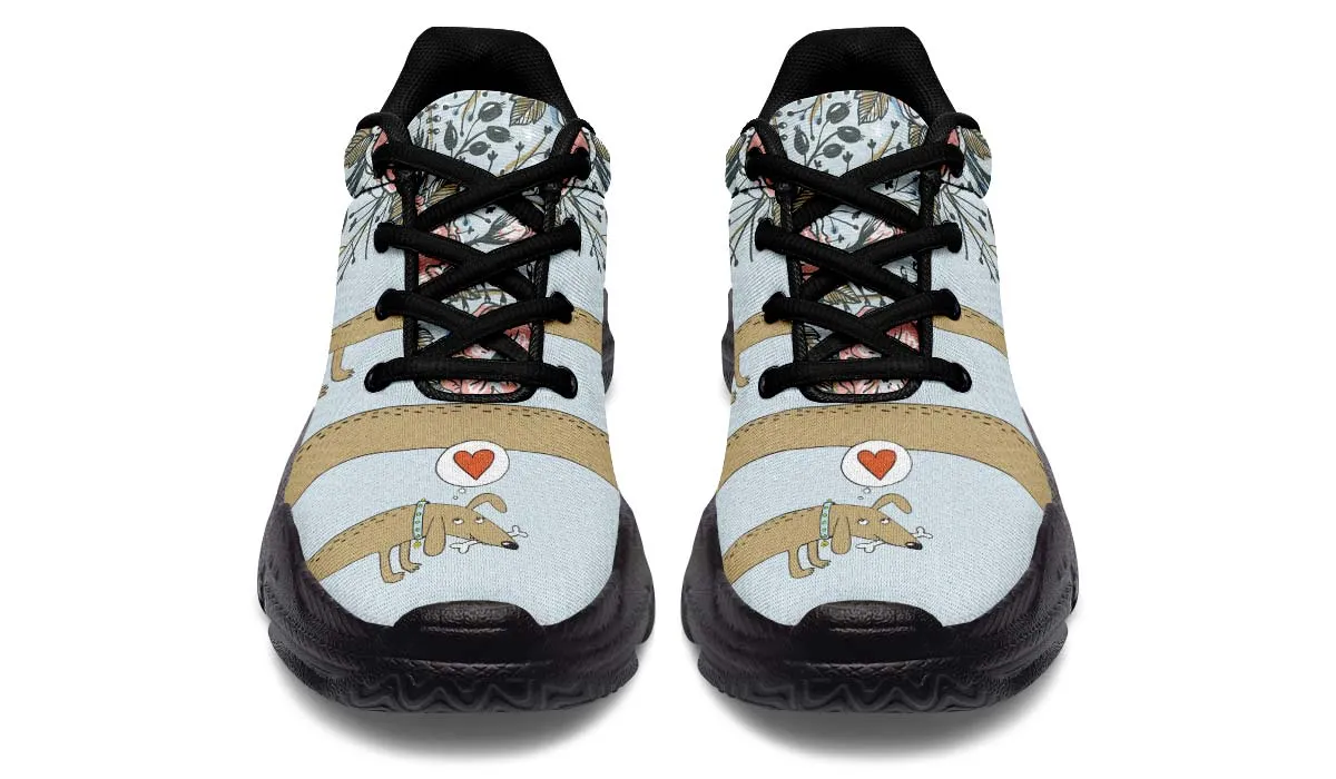 Dachshund Thoughts Chunky Sneakers