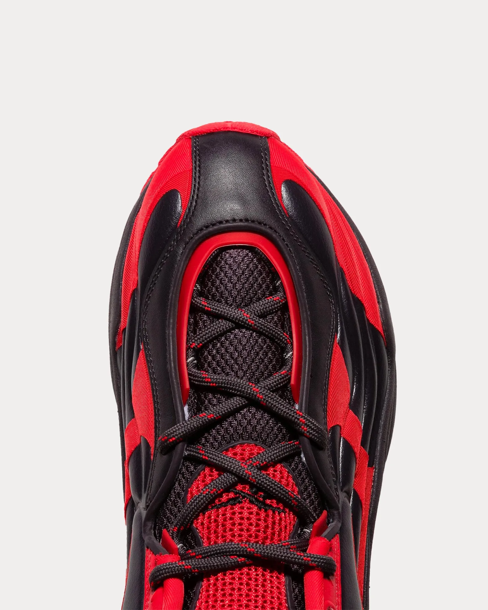 DMX Run 6 Modern Black / Red Low Top Sneakers