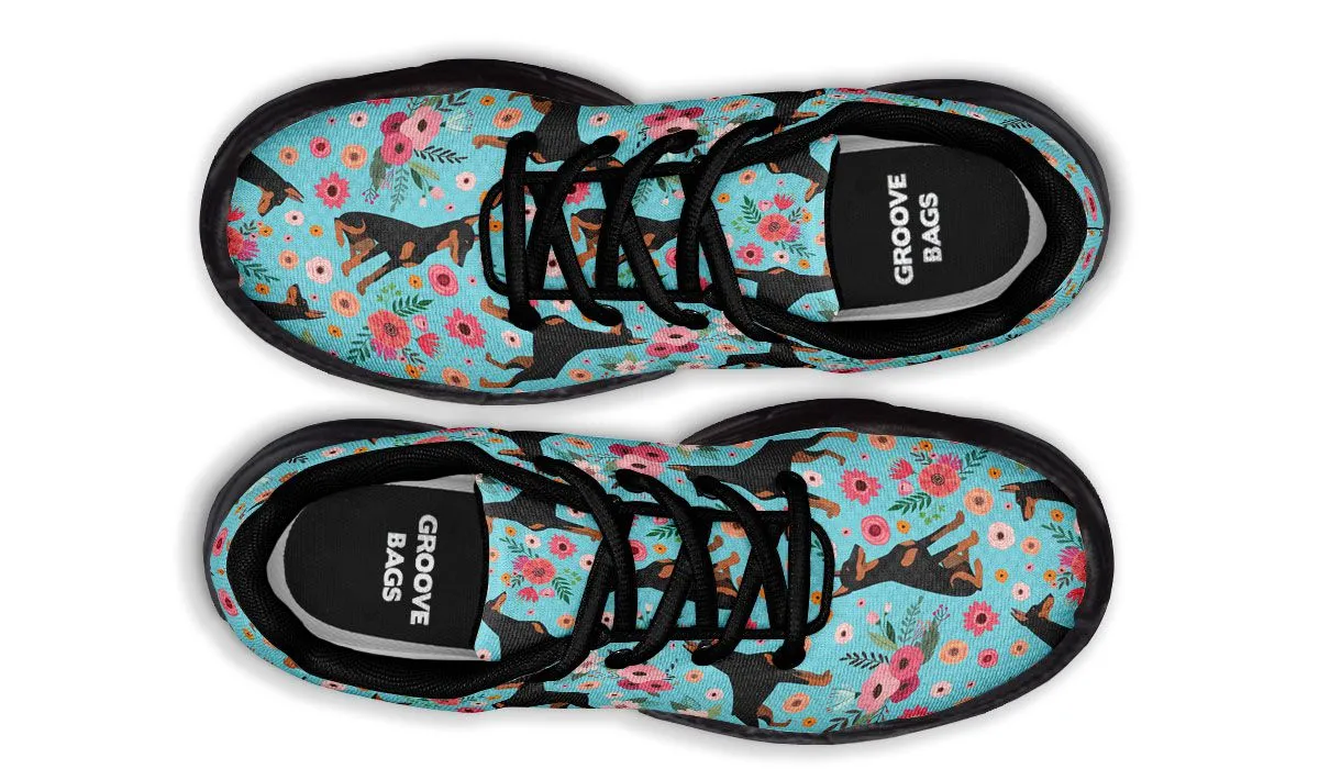 Doberman Flower Chunky Sneakers