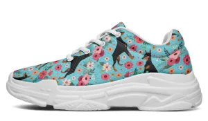Doberman Flower Chunky Sneakers