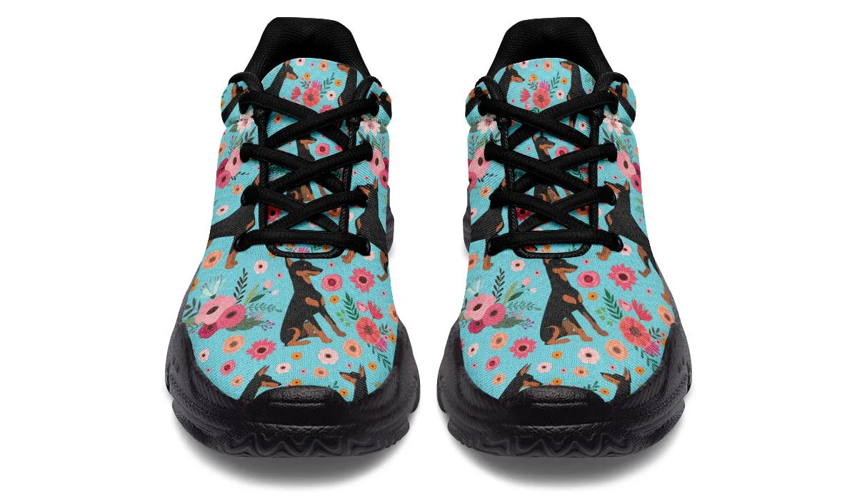 Doberman Flower Chunky Sneakers
