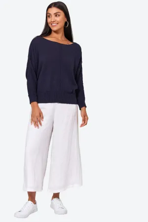 Eb & Ive Jovial cotton jumper Sapphire