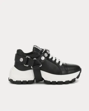 Embellished leather Nero Low Top Sneakers