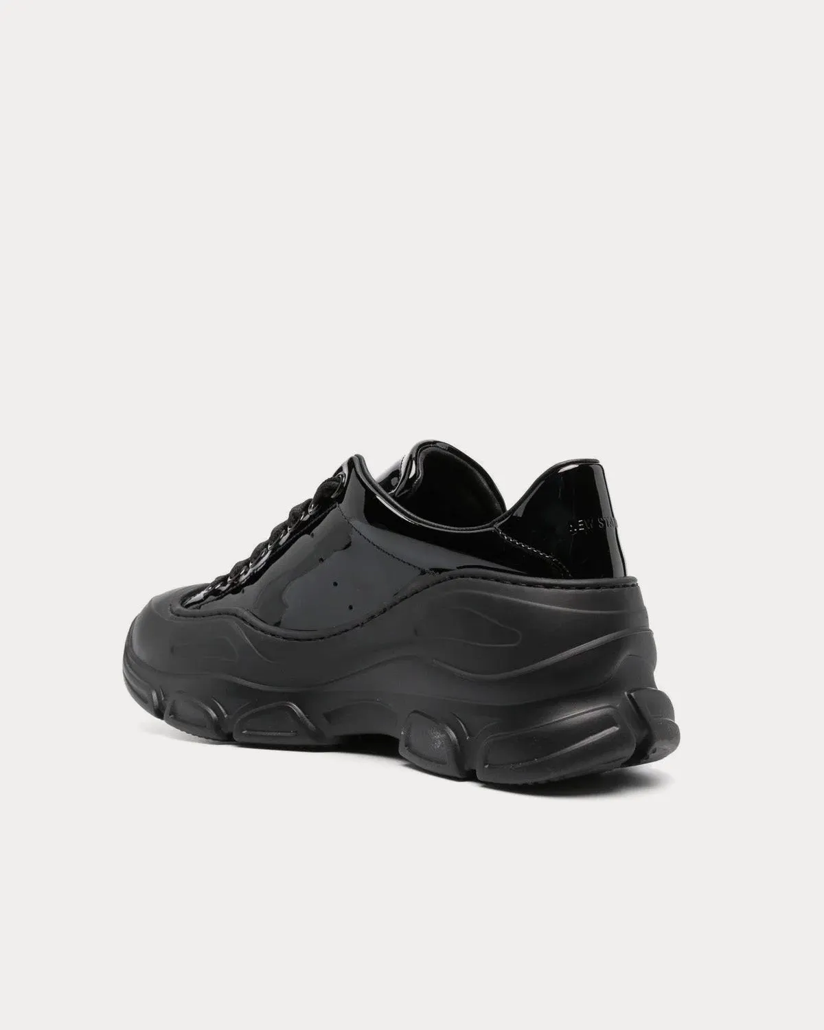Evolve Patent Leather Black Low Top Sneakers