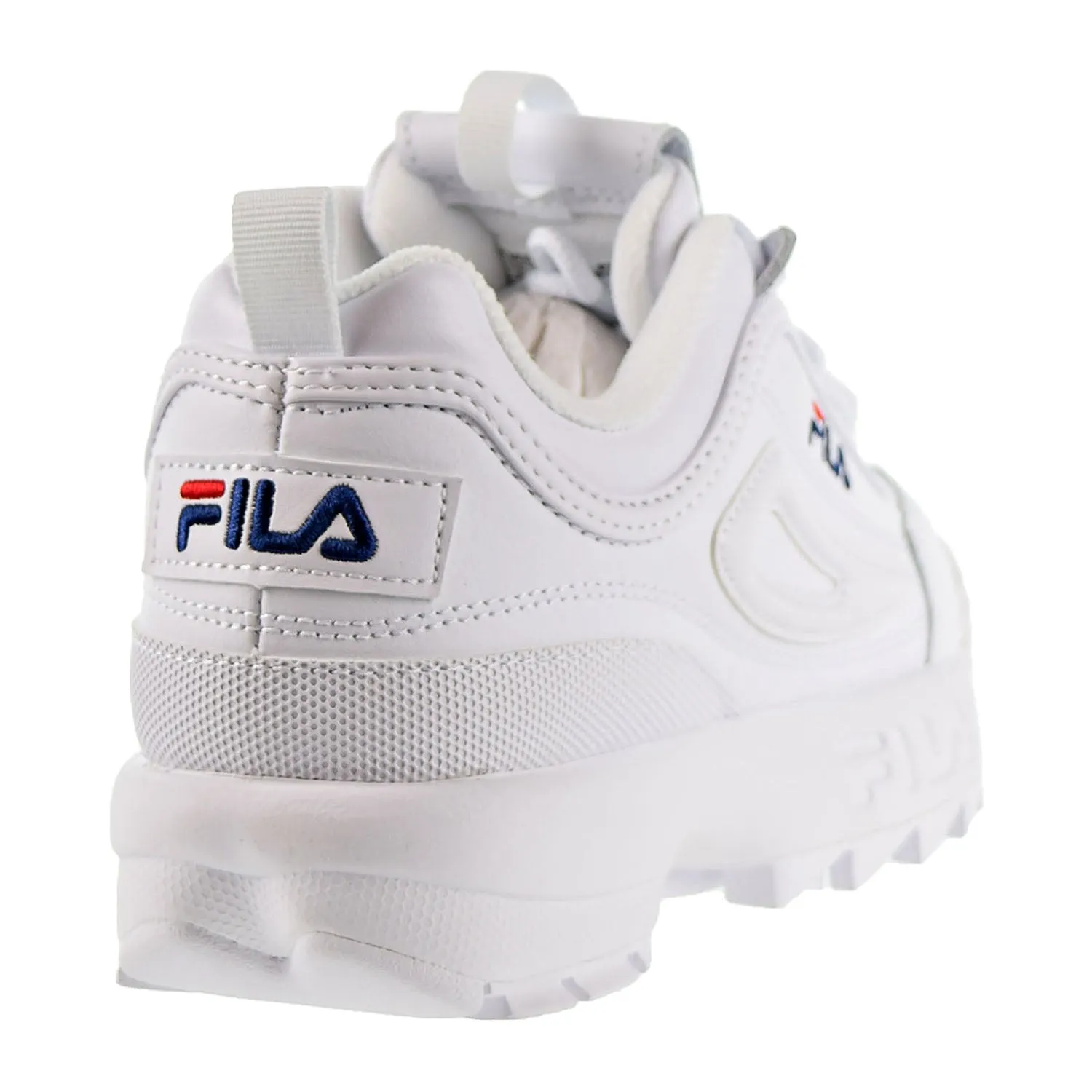 Fila Disrupter 2 Premium Womens Shoes White/Fila Navy/Fila Red