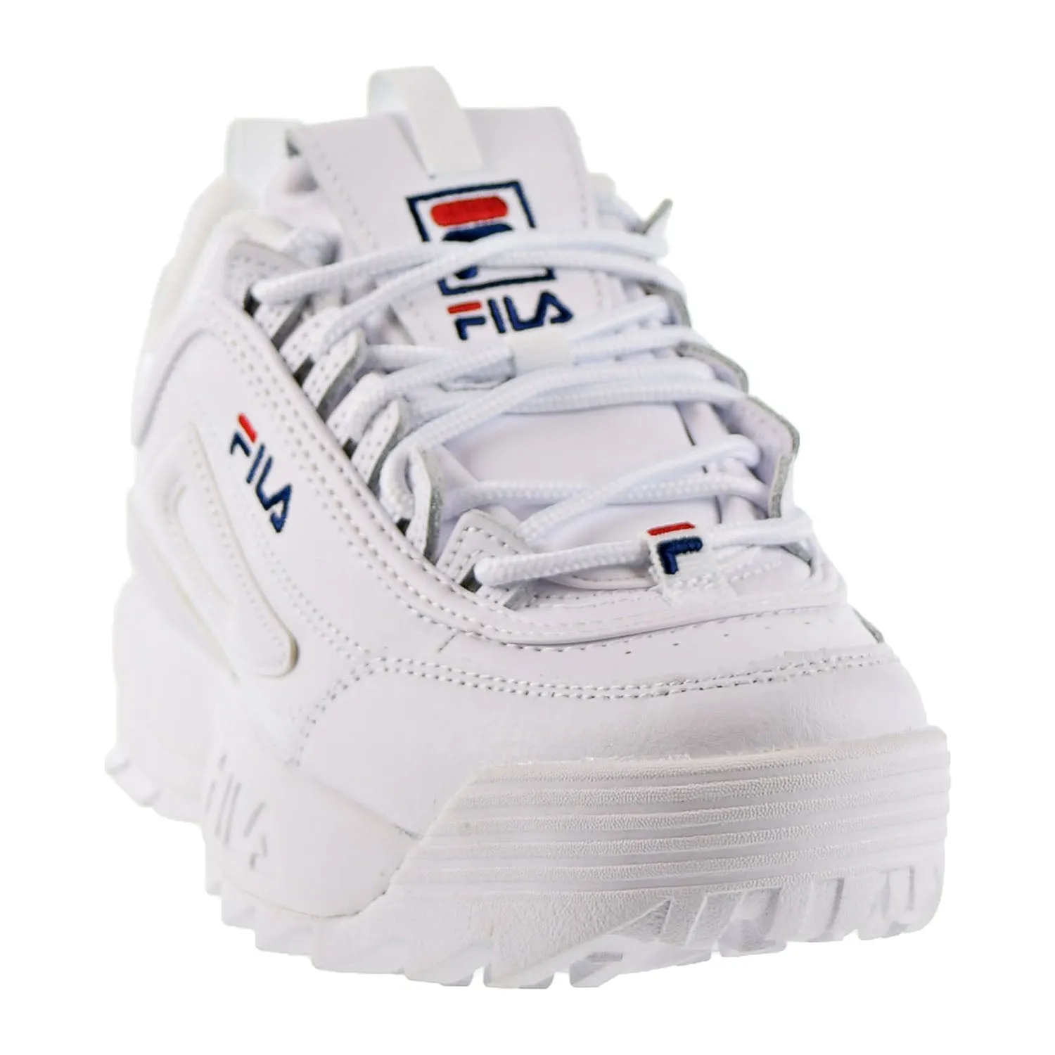 Fila Disrupter 2 Premium Womens Shoes White/Fila Navy/Fila Red