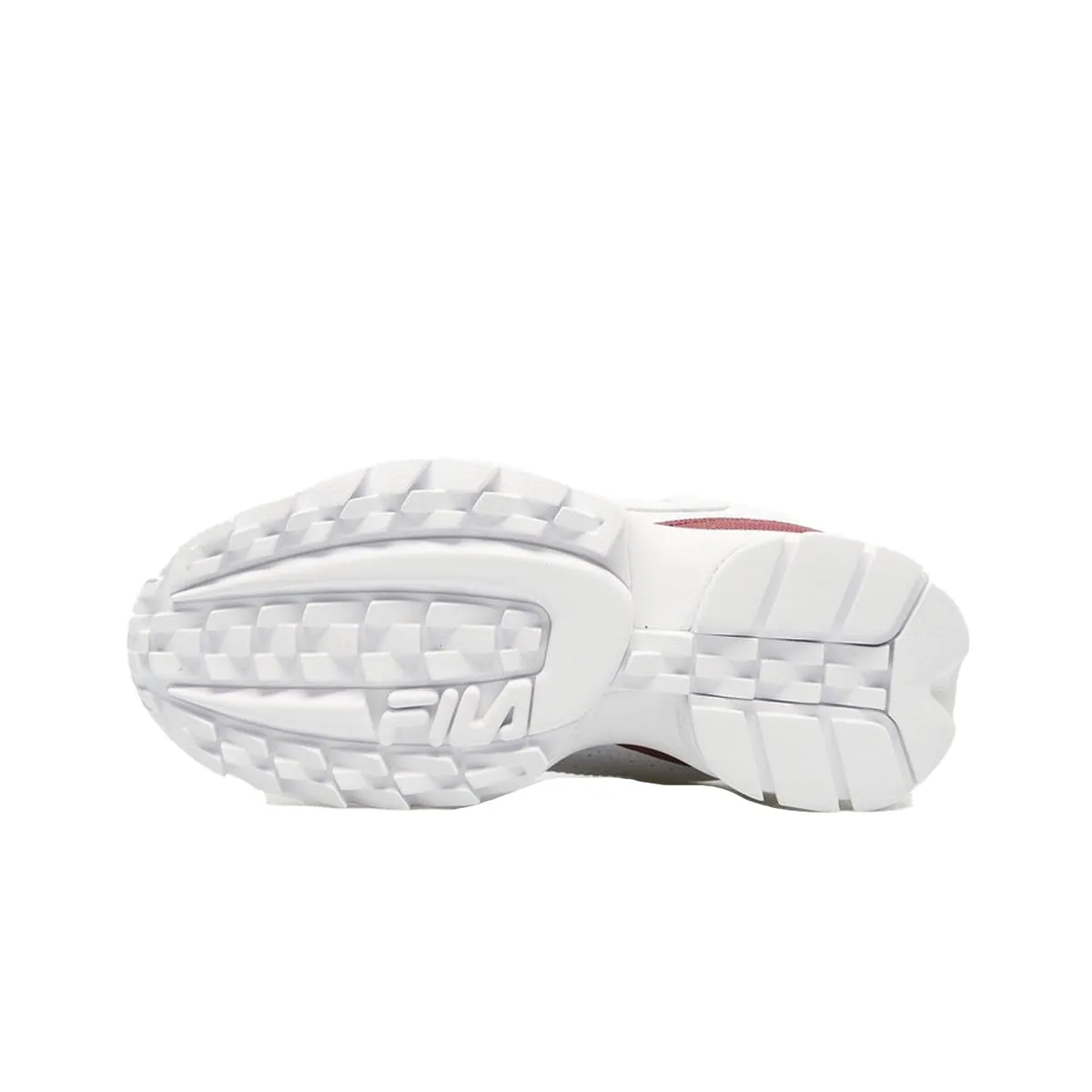 Fila Womens Disruptor II Premium Fashion Sneakers 5XM02305-113 White/Black/Red