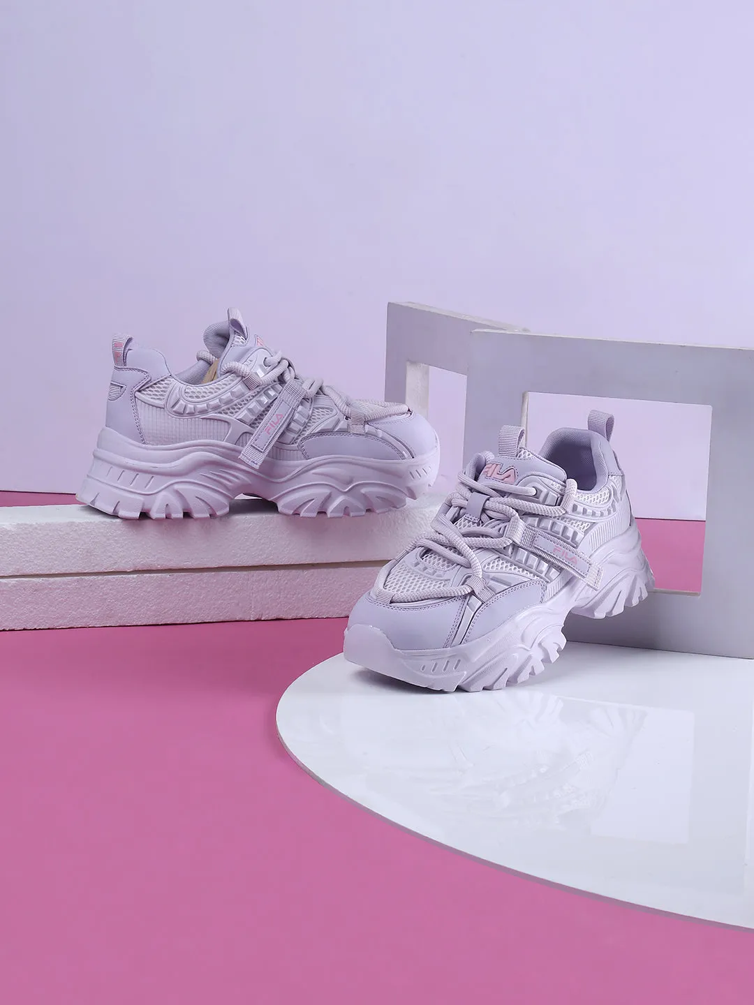 Fila Womens Envi Victori Lavender Sneakers