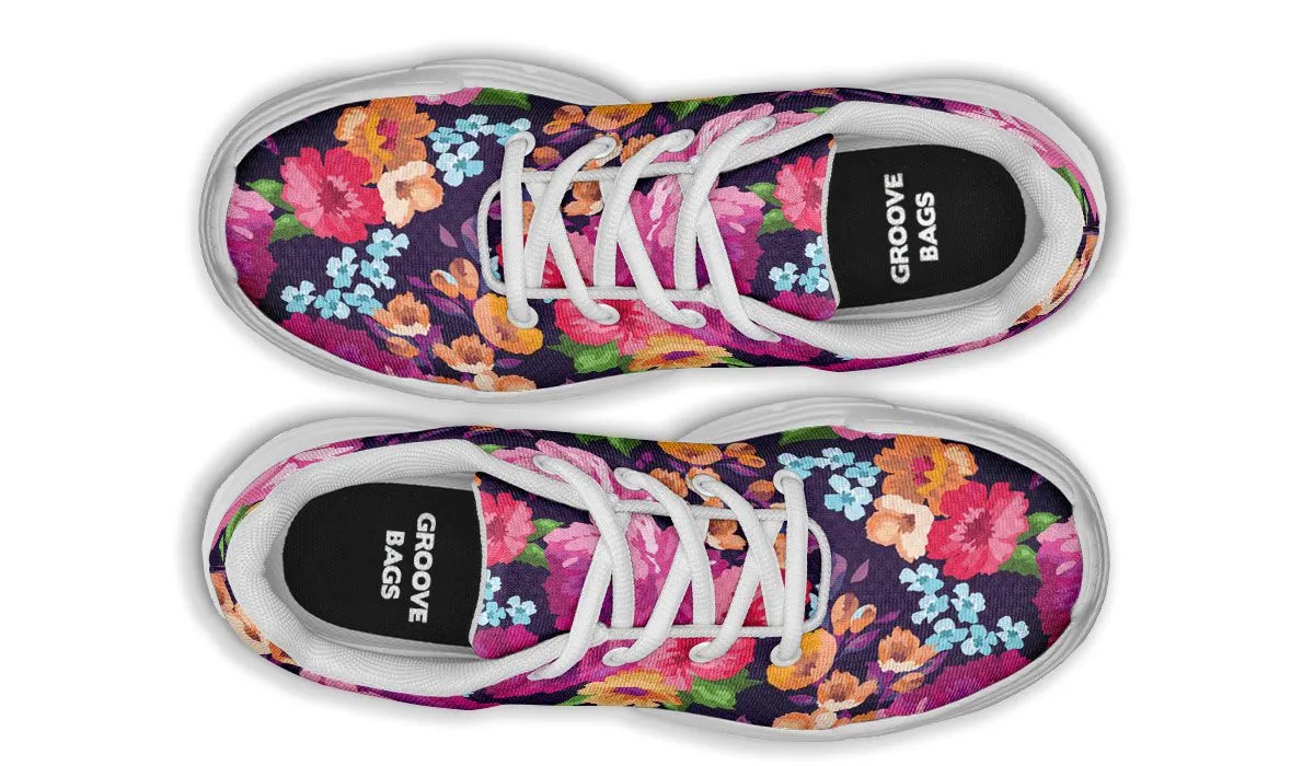 Floral Chunky Sneakers