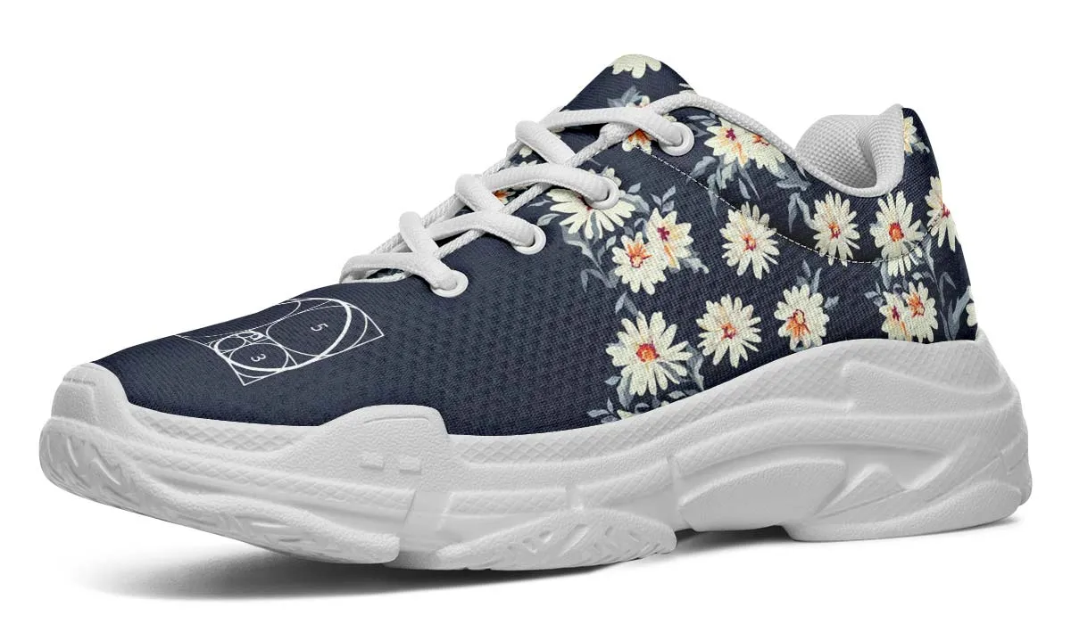 Floral Golden Ratio Chunky Sneakers